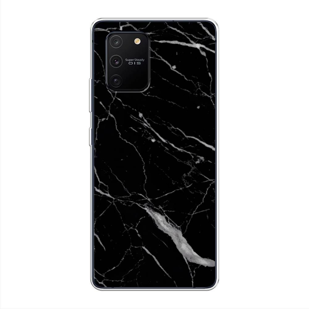 фото Силиконовый чехол "черный минерал" на samsung galaxy a91 awog