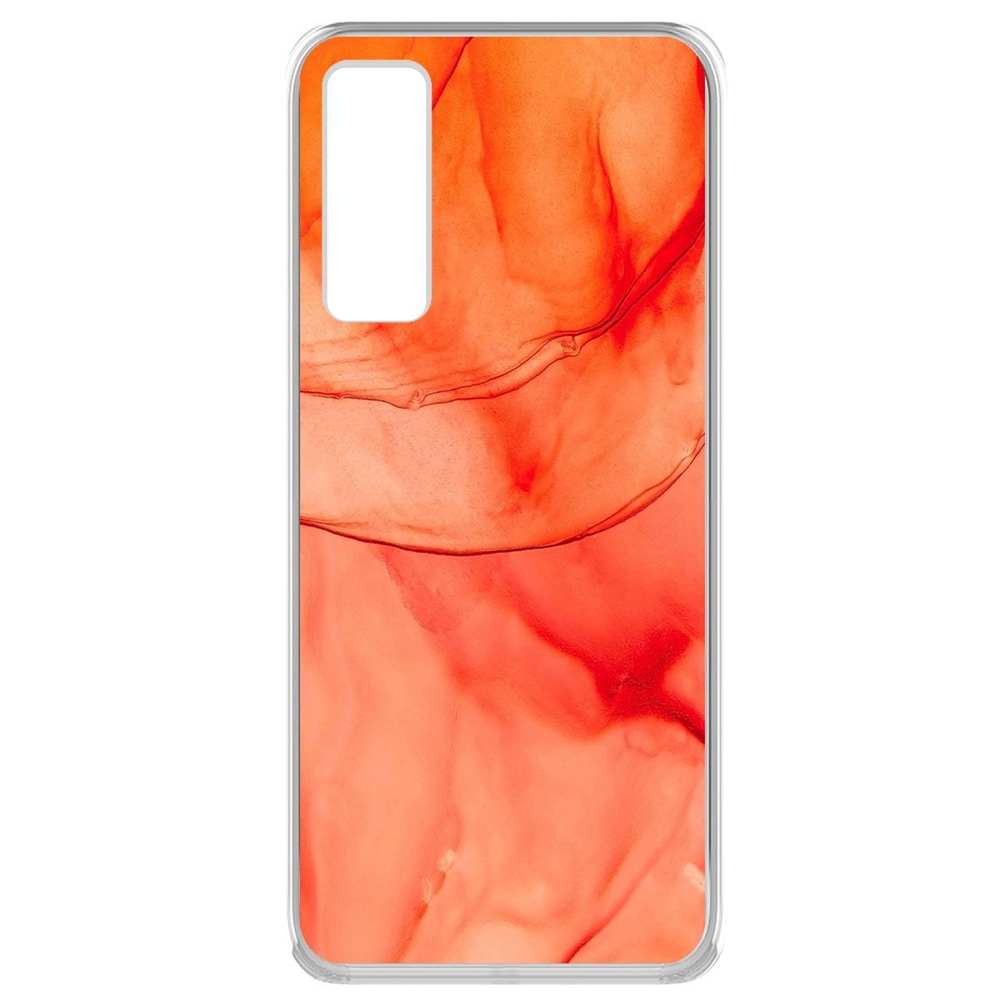 

Чехол-накладка Krutoff Clear Case Абстракт оранж для Vivo V20 SE