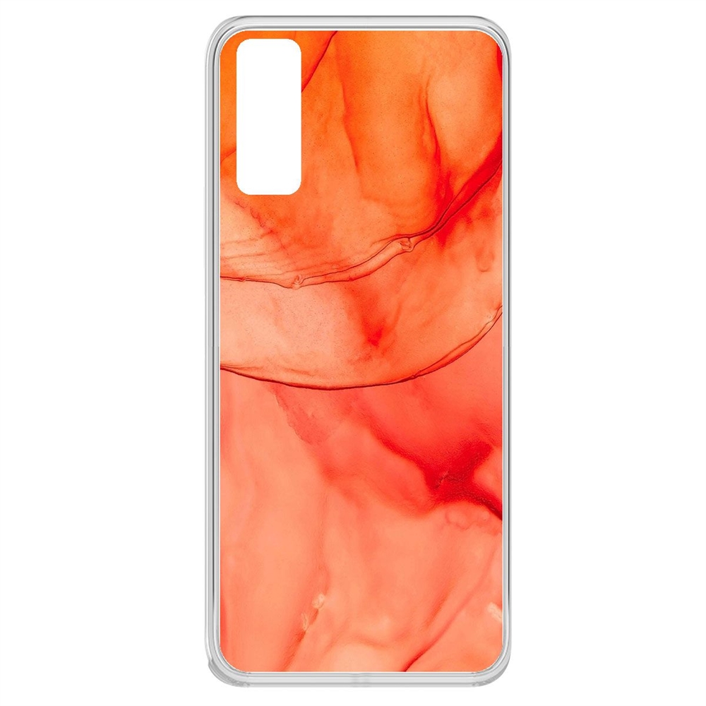 

Чехол-накладка Krutoff Clear Case Абстракт оранж для Vivo Y20