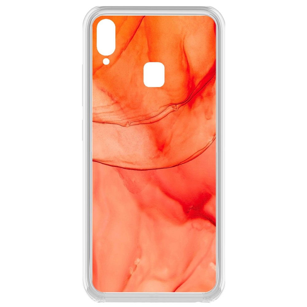 

Чехол-накладка Krutoff Clear Case Абстракт оранж для Vivo Y91/Y91i/Y93/Y95, Прозрачный