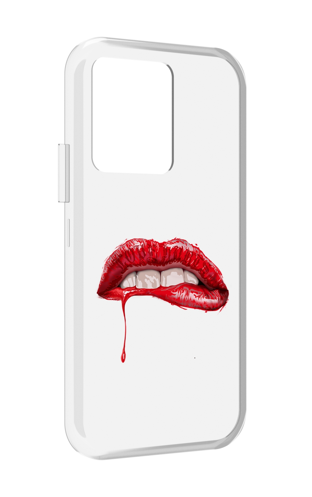 

Чехол MyPads яркие красные губы для Vivo iQOO 10, Прозрачный, Tocco