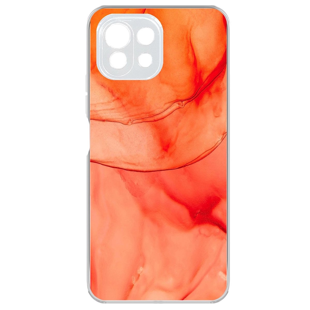 

Чехол-накладка Krutoff Clear Case Абстракт оранж для Xiaomi Mi 11 Lite