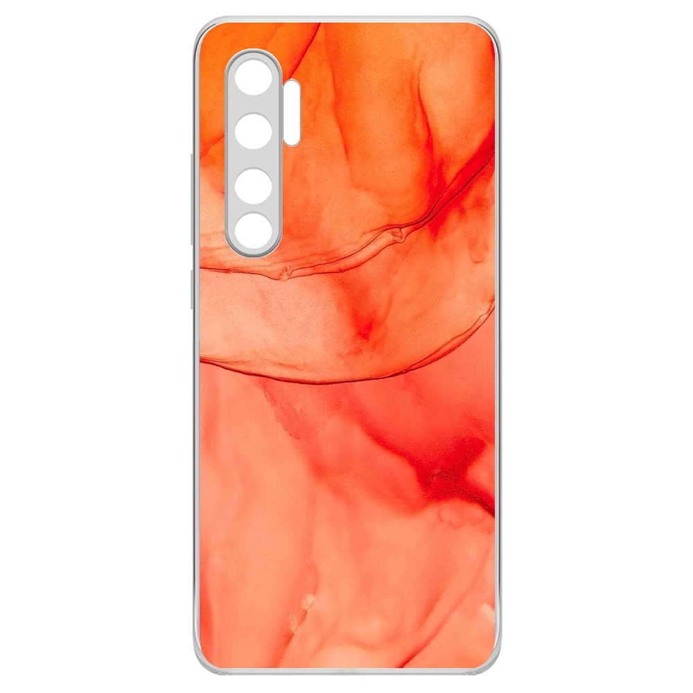 

Чехол-накладка Krutoff Clear Case Абстракт оранж для Xiaomi Mi Note 10 Lite