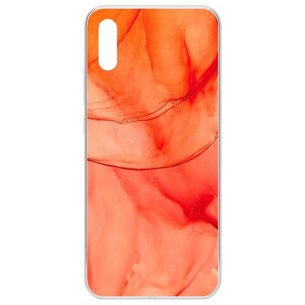 

Чехол-накладка Krutoff Clear Case Абстракт оранж для Xiaomi Redmi 9A, Прозрачный