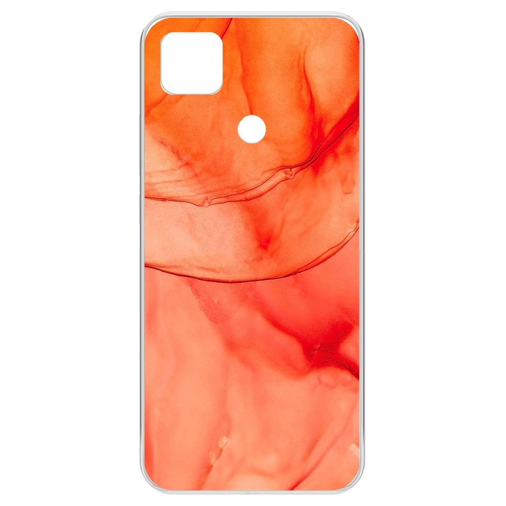 

Чехол-накладка Krutoff Clear Case Абстракт оранж для Xiaomi Redmi 9C