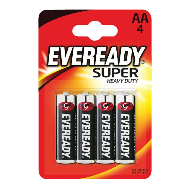 

Eveready Батарейки HD AA (R6) SHP4 4 шт.