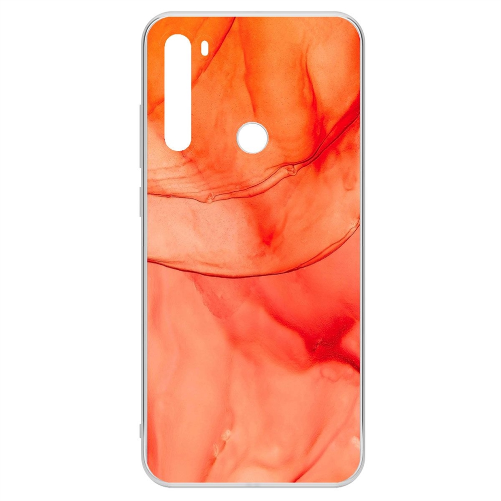 

Чехол-накладка Krutoff Clear Case Абстракт оранж для Xiaomi Redmi Note 8T