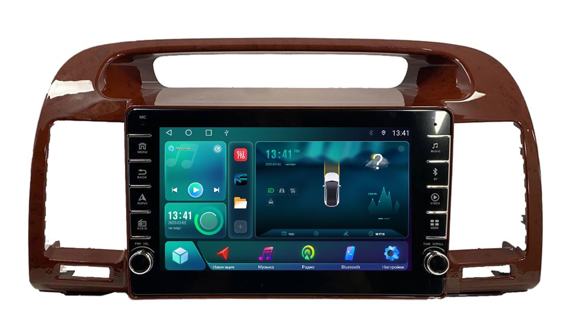 Автомагнитола ANDROID Toyota Camry V30 2001-2006, Android 12, 2/32GB, c крутилками / Мульт