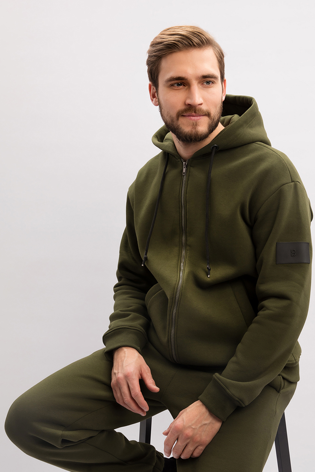 

Толстовка мужская Baon B611502 хаки XXL, B611502