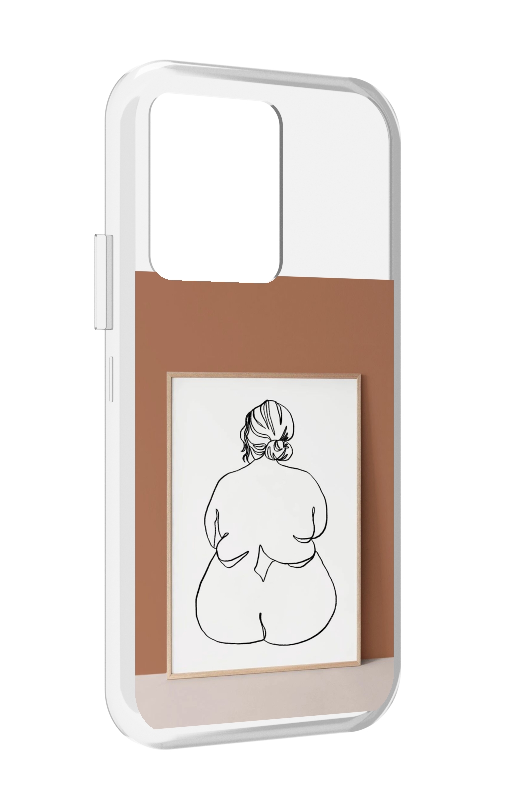 

Чехол MyPads Body Positive Female Figure Line Art женский для Vivo iQOO 10, Прозрачный, Tocco