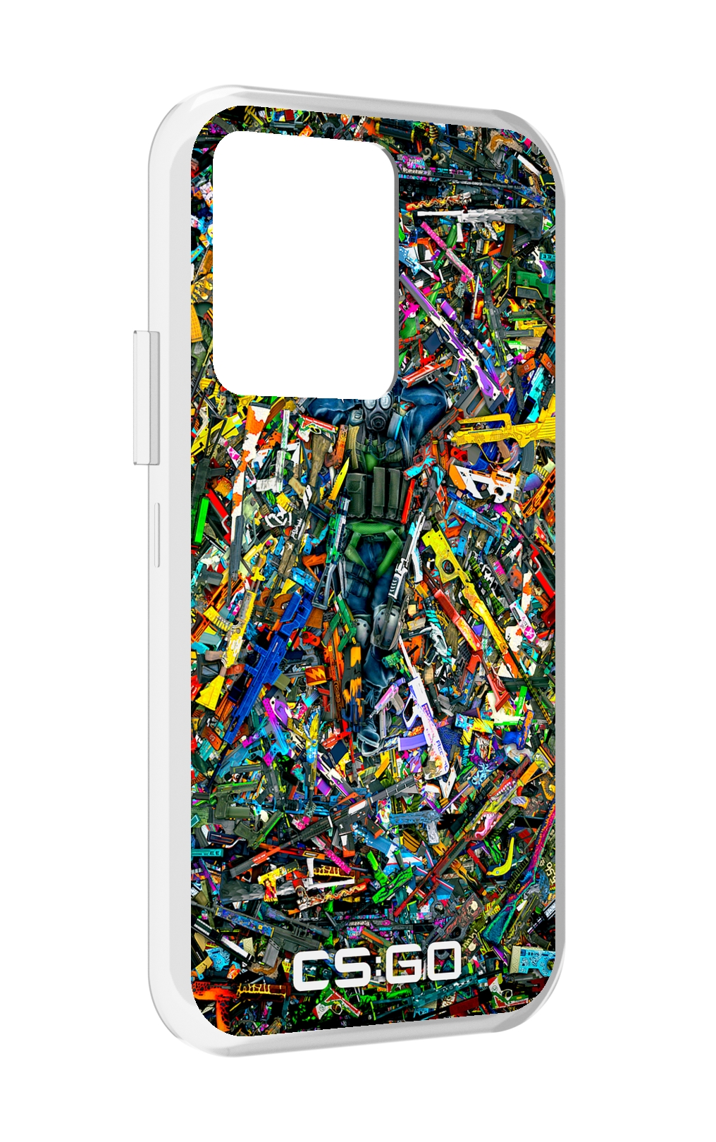 

Чехол MyPads CS GO guns skins мужской для Vivo iQOO 10, Прозрачный, Tocco