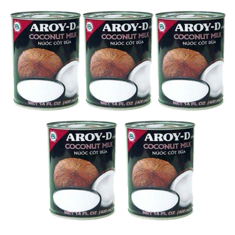 

Молоко кокосовое Aroy-D 60% 18.5% (5 шт. по 400 мл)