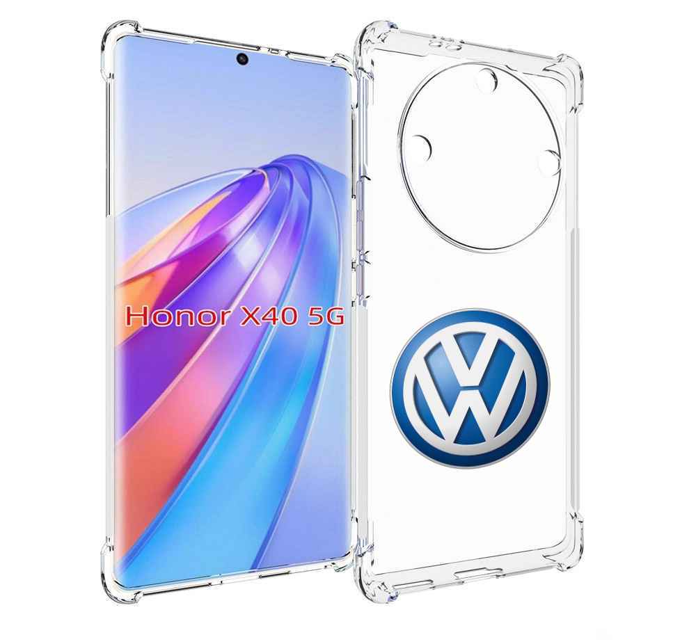 

Чехол MyPads volkswagen мужской для Honor X40, Прозрачный, Tocco