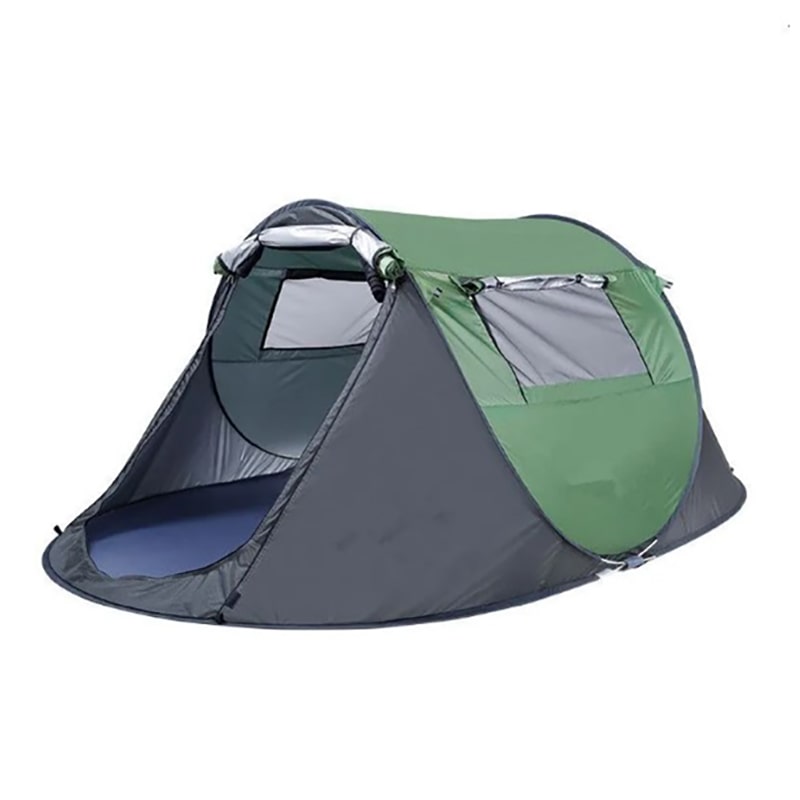 фото Палатка туристическая 2-х местная автоматическая, 260x150x105 см, зеленый baziator