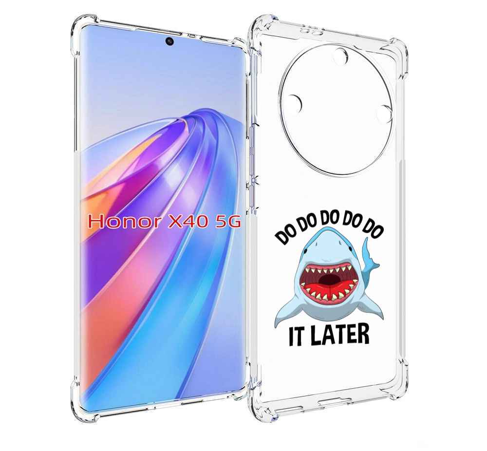 

Чехол MyPads Акула для Honor X40, Прозрачный, Tocco