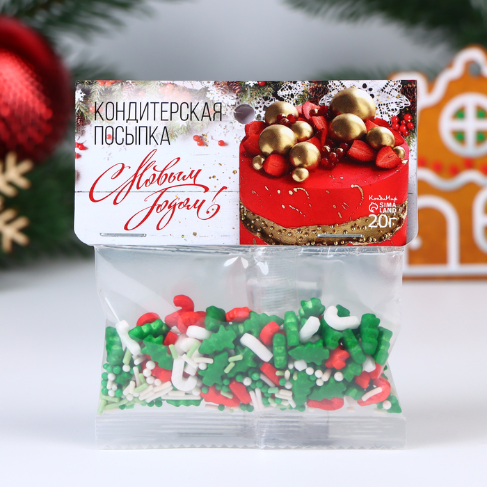 

Кондитерская посыпка Sima Land Предвкушение рождества, 20 г