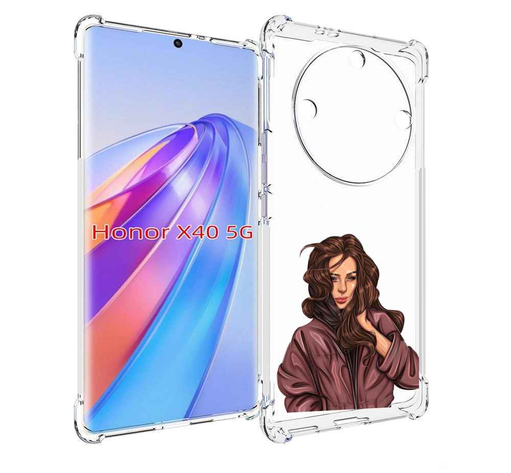 

Чехол MyPads Арт-рисунок-девушки для Honor X40, Прозрачный, Tocco