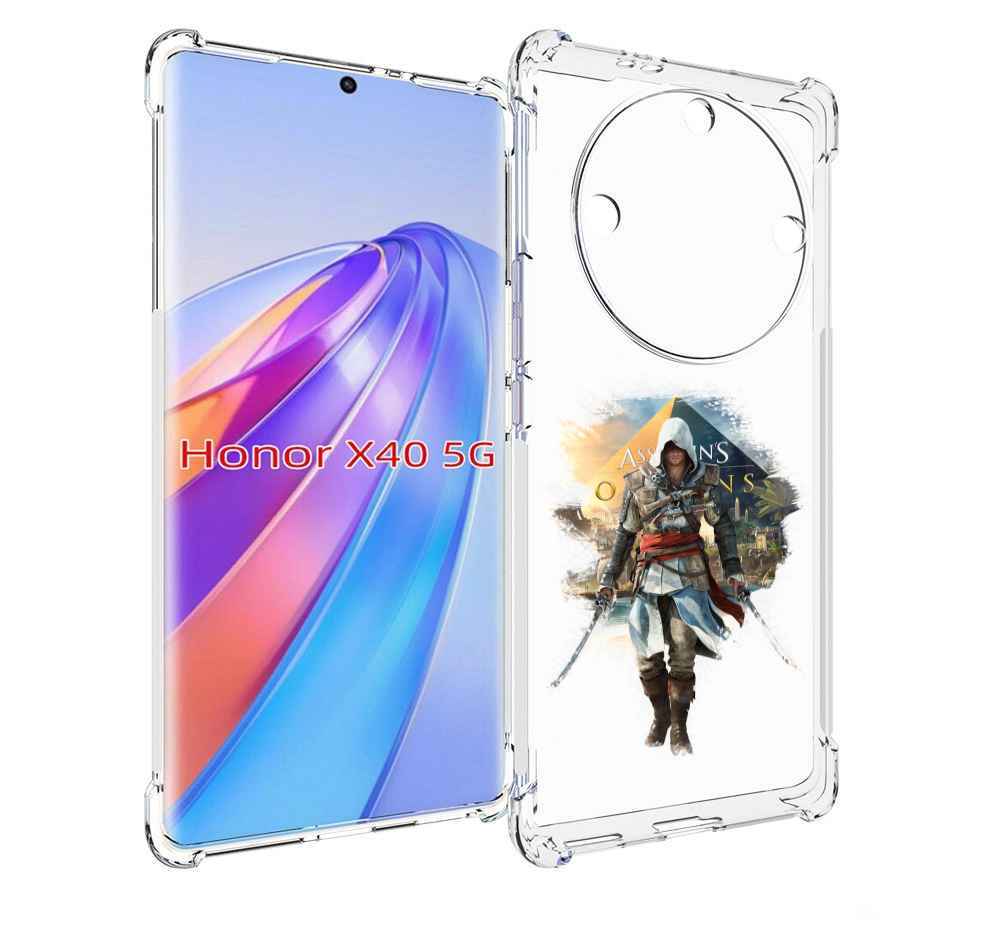

Чехол MyPads Ассасин для Honor X40, Прозрачный, Tocco