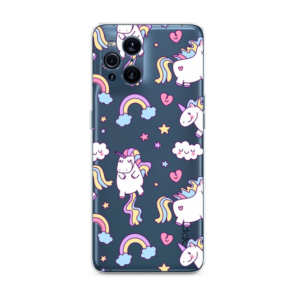 

Силиконовый чехол "Sweet unicorns dreams" на Oppo Find X3 Pro, Sweet unicorns dreams