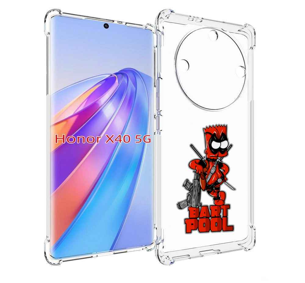 

Чехол MyPads Барт-Пул для Honor X40, Прозрачный, Tocco