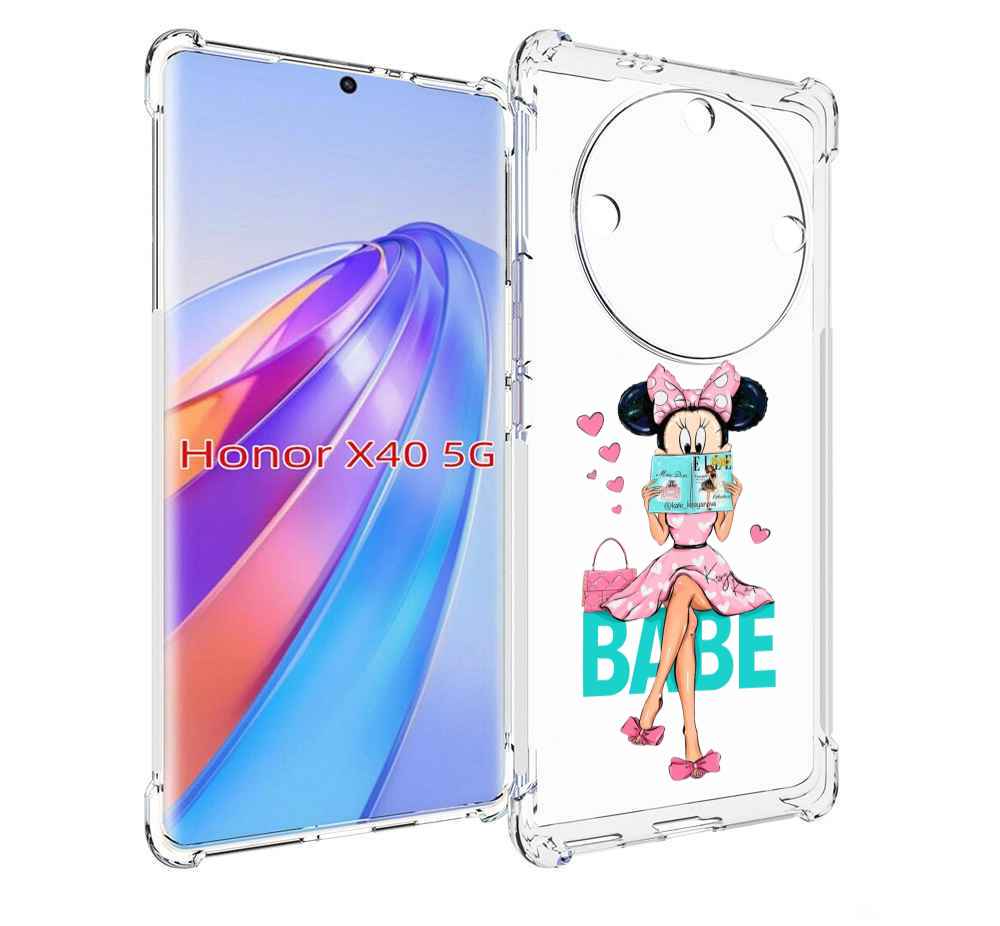 

Чехол MyPads Бейби-микки для Honor X40, Прозрачный, Tocco