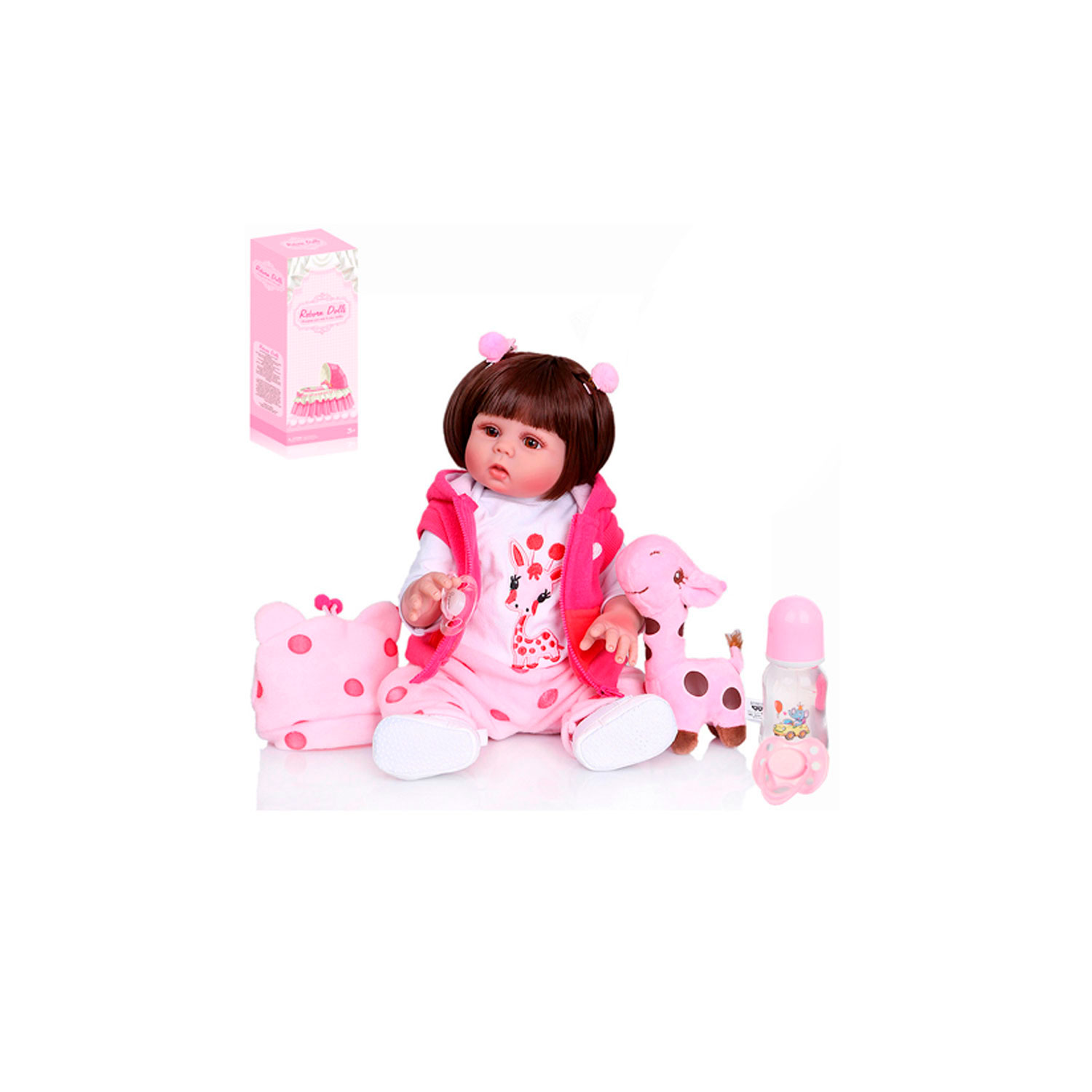 

Кукла Amore Bello силиконовая реалистичная, Реборн, подвижные части тела, JB0211283