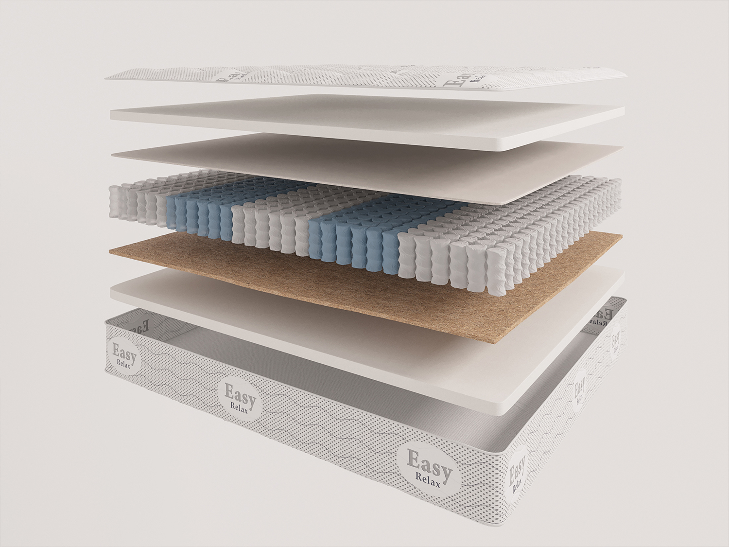 

Матрас Evita 3 зоны Basis Plus 200х200, Бежевый;белый;серый;серебристый, Basis Plus