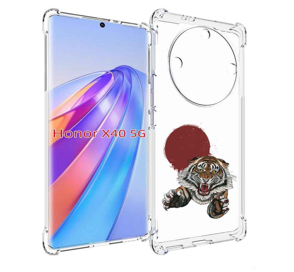 

Чехол MyPads Бросок тигра для Honor X40, Прозрачный, Tocco