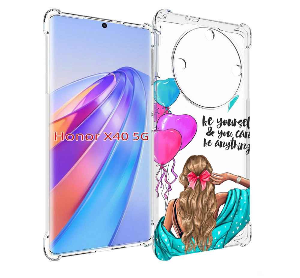 

Чехол MyPads Будь-собой для Honor X40, Прозрачный, Tocco
