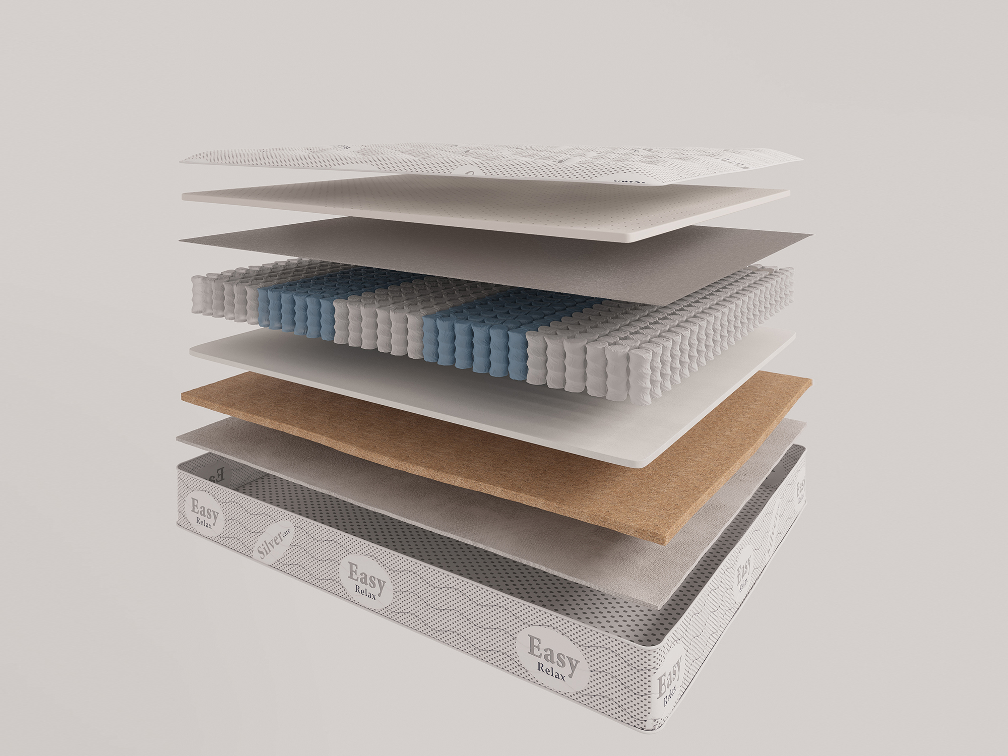 

Матрас Evita 5 зон Fresh Vintage 120х200, Бежевый;белый;серый;серебристый, Fresh Vintage