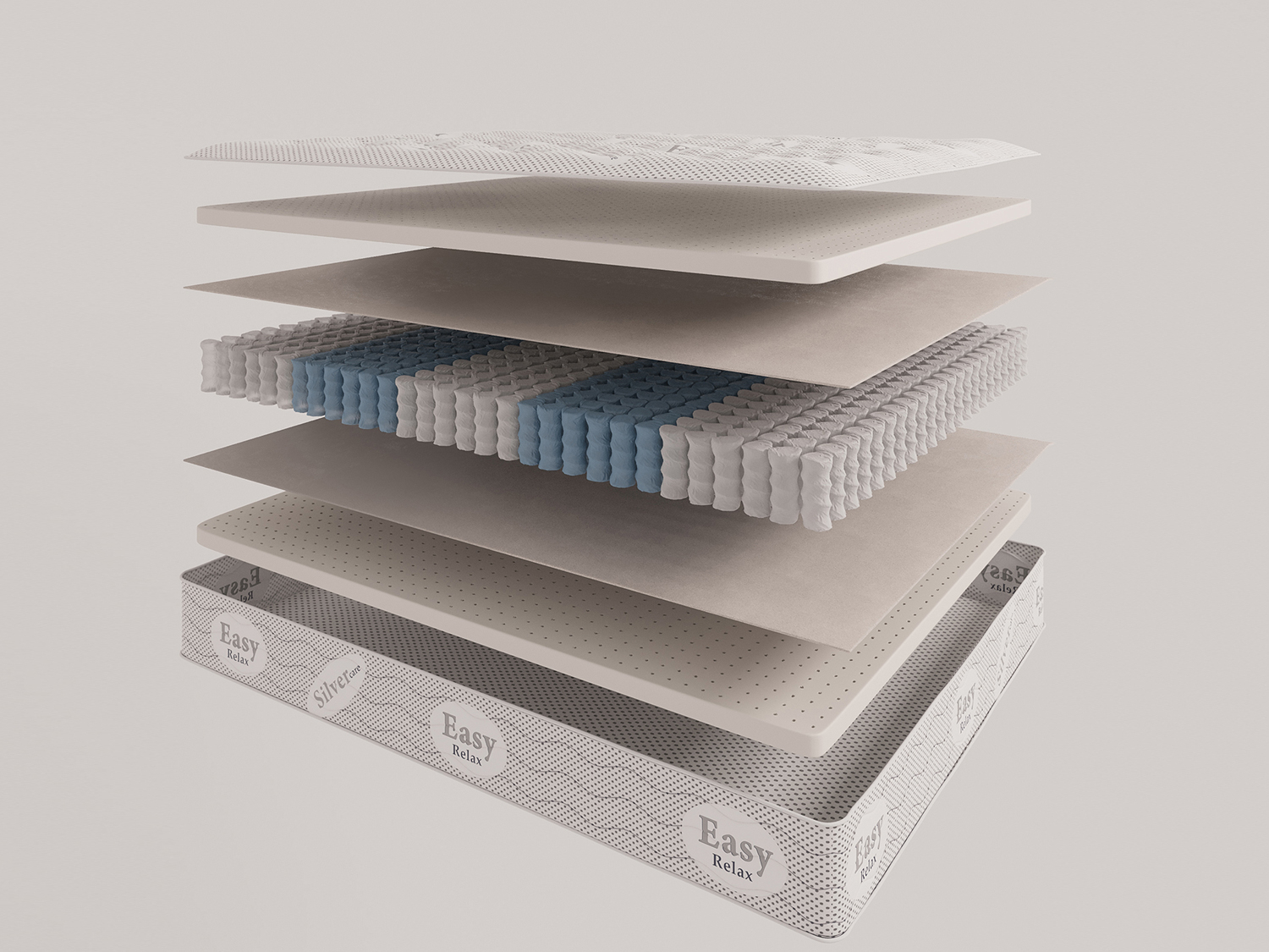 

Матрас Evita 5 зон Grand Vintage 90х200, Бежевый;белый;серый;серебристый, Grand Vintage