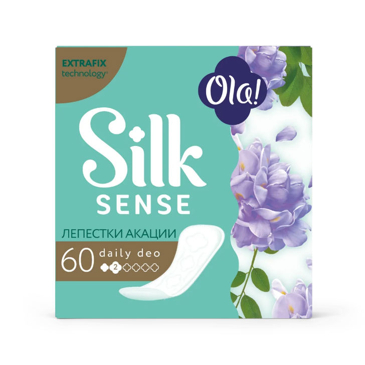 

Прокладки Ola! Silk Sense ежедневные Daily Deo Лепестки акации 60 шт