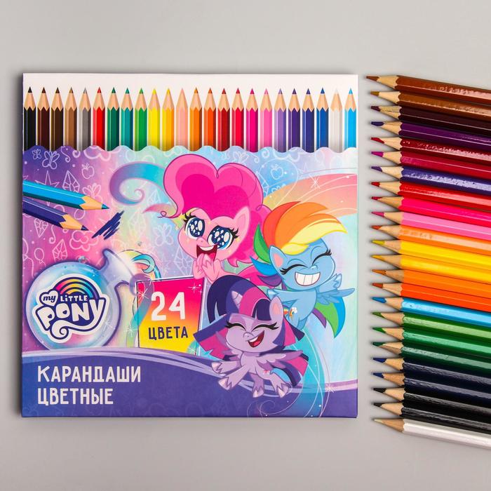 

Карандаши цветные 24 цвета, My Little Pony, Разноцветные