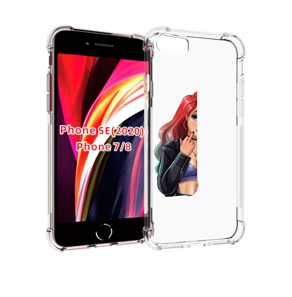 

Чехол MyPads Ариэль-русалочка-готика для iPhone 7 4.7 / iPhone 8 / iPhone SE 2 (2020), Прозрачный, Tocco