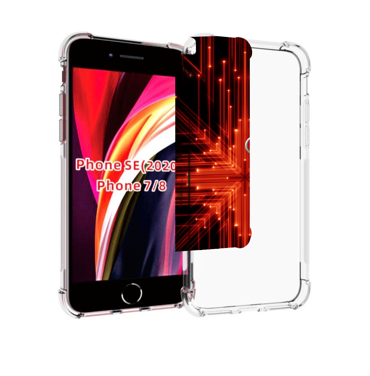 

Чехол MyPads Ауди-на-неоновом-фоне для iPhone 7 4.7 / iPhone 8 / iPhone SE 2 (2020), Прозрачный, Tocco