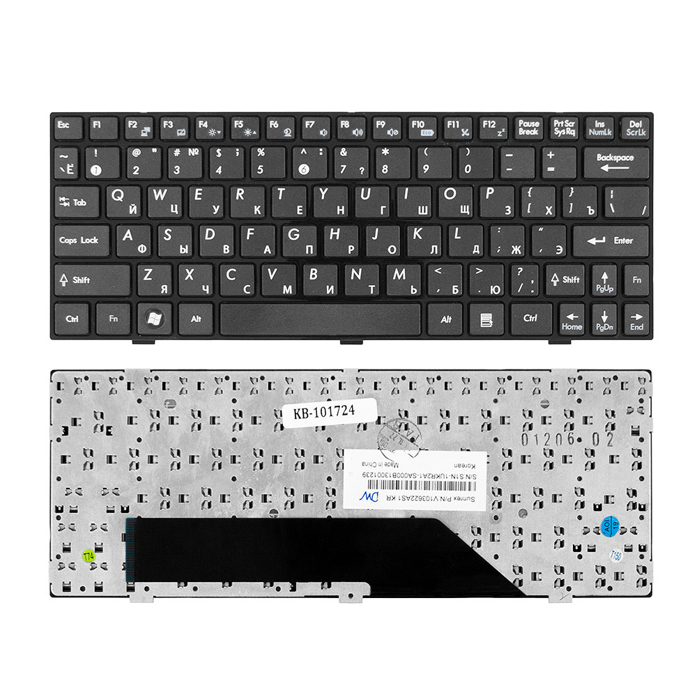 

Клавиатура TopON для ноутбука MSI U135, U135DX, U160, U160DX, U160DXH, U160MX Series
