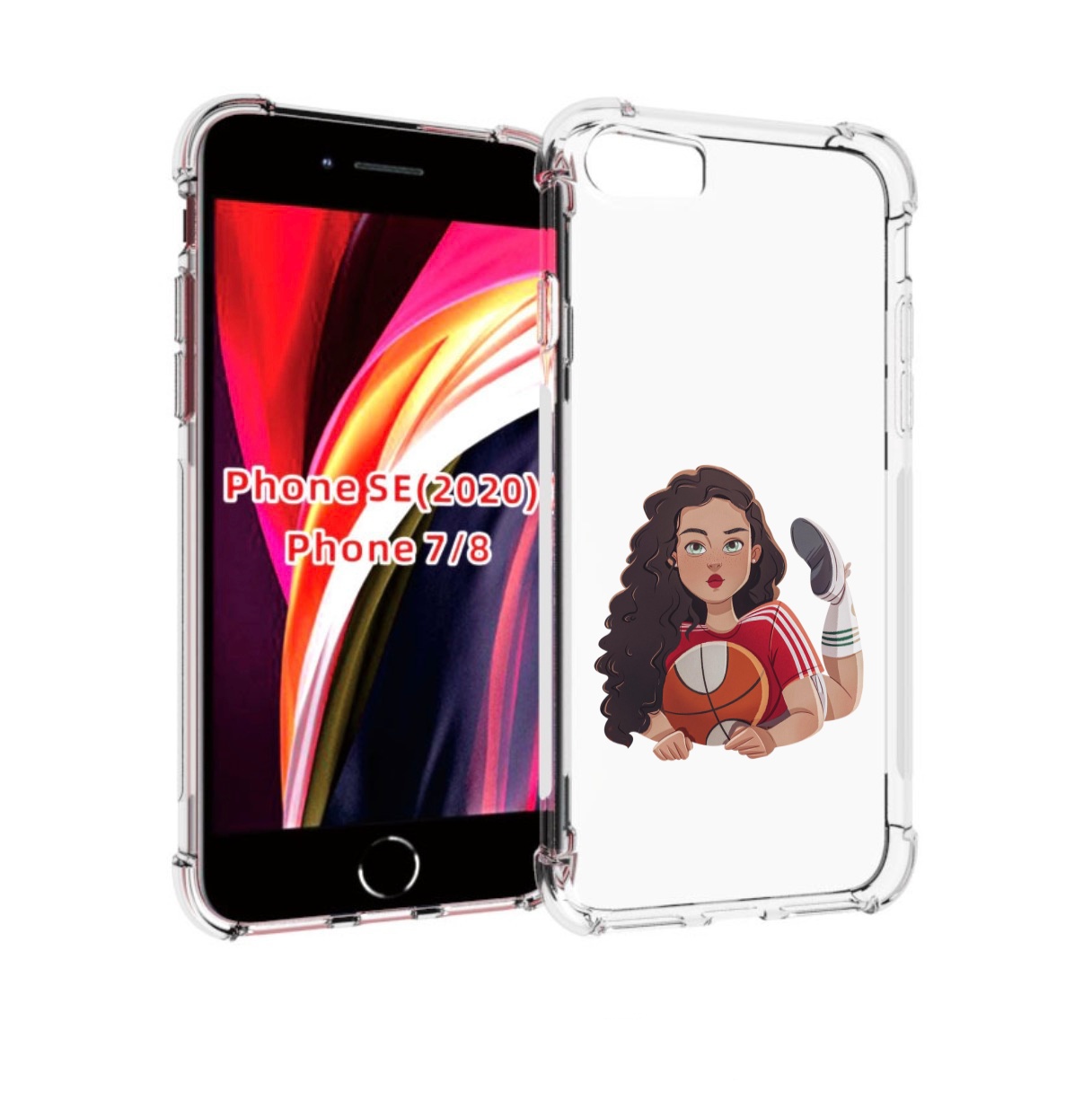 

Чехол MyPads Баскетболитска-в-гольфах женский для iPhone 7 4.7 / iPhone 8, Прозрачный, Tocco