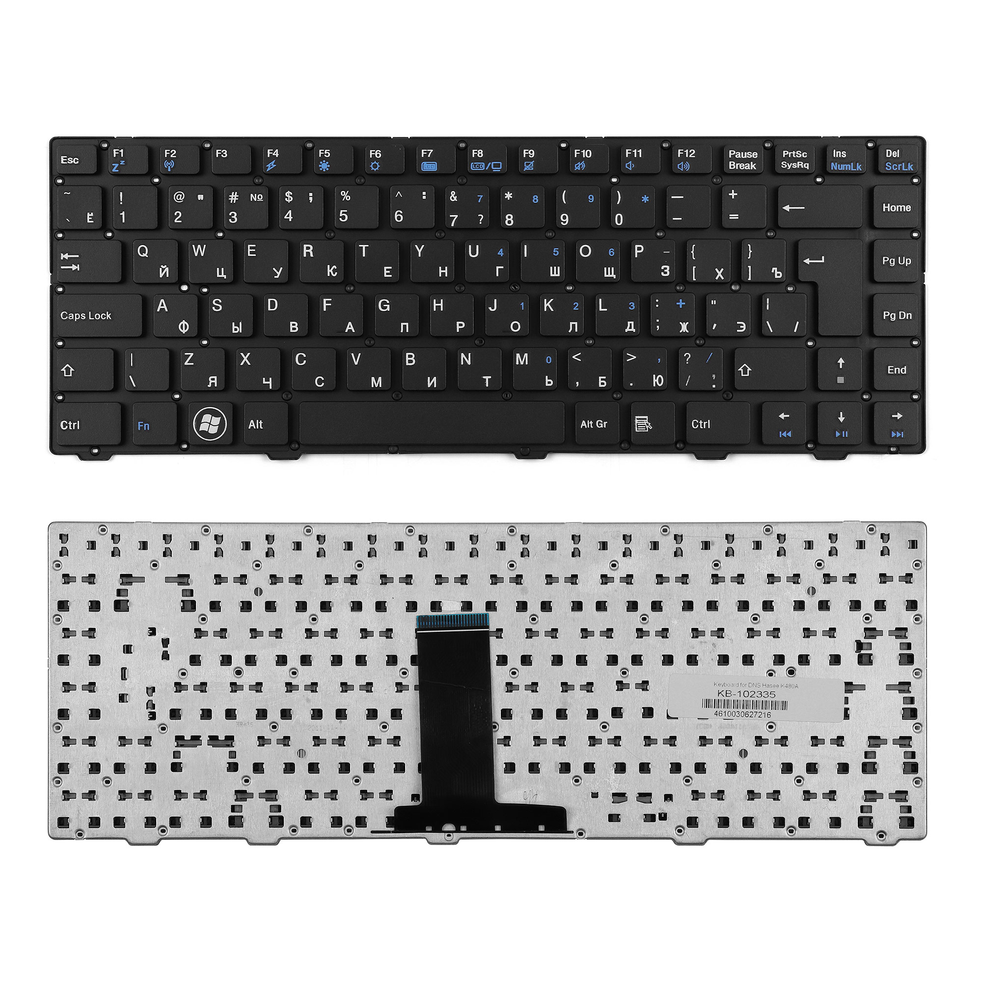 

Клавиатура TopON для ноутбука DNS Hasee K480A Series