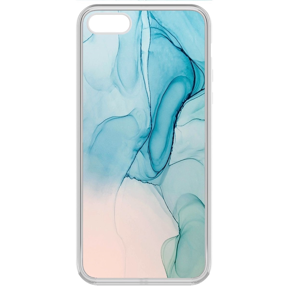 

Чехол-накладка Krutoff Clear Case Абстракт разводы для iPhone 5/5s, Прозрачный