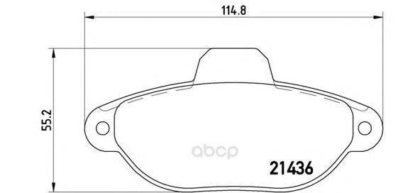 

Тормозные колодки brembo дисковые P24147