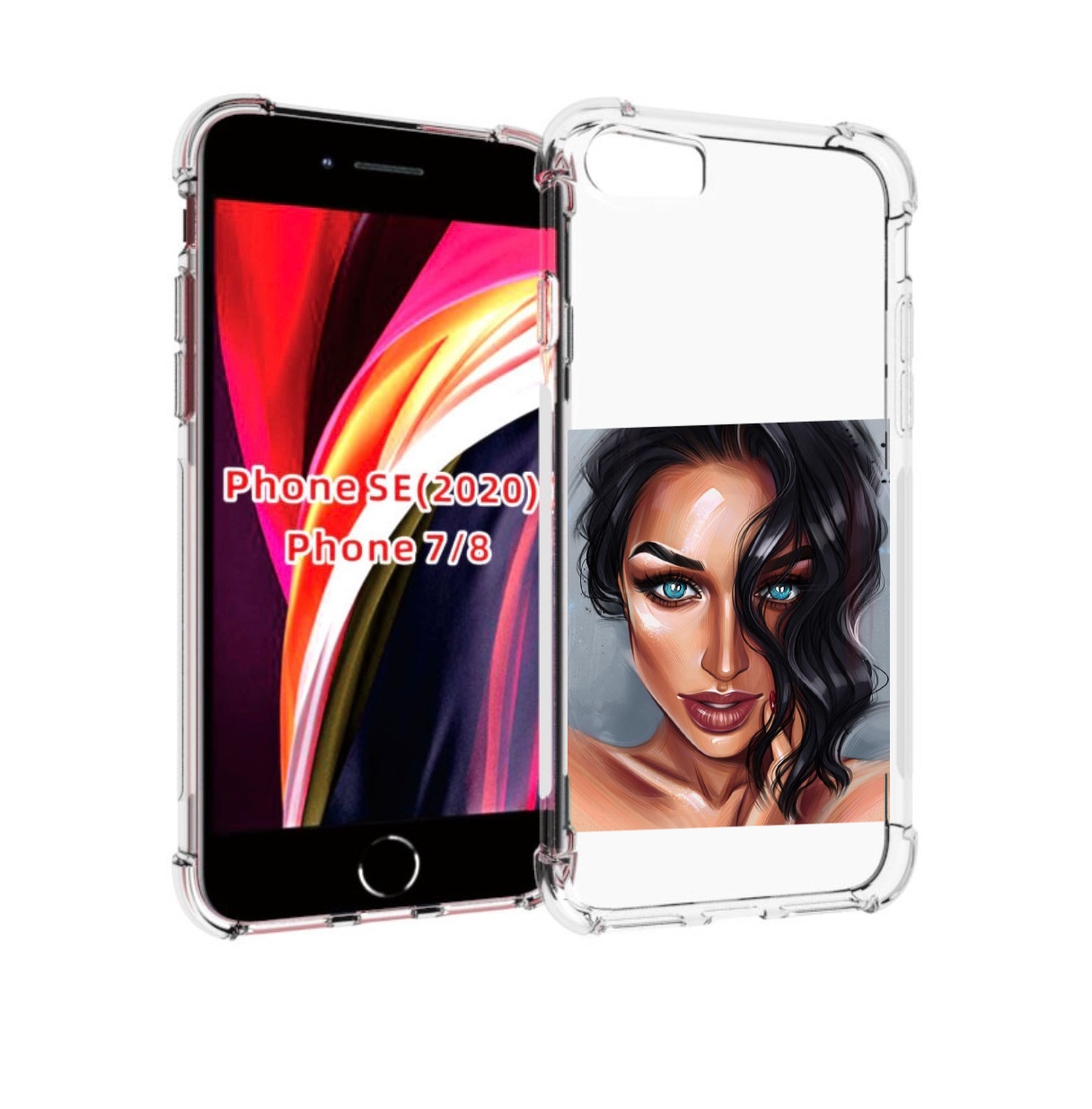 

Чехол MyPads Брюнетка для iPhone 7 4.7 / iPhone 8 / iPhone SE 2 (2020), Прозрачный, Tocco