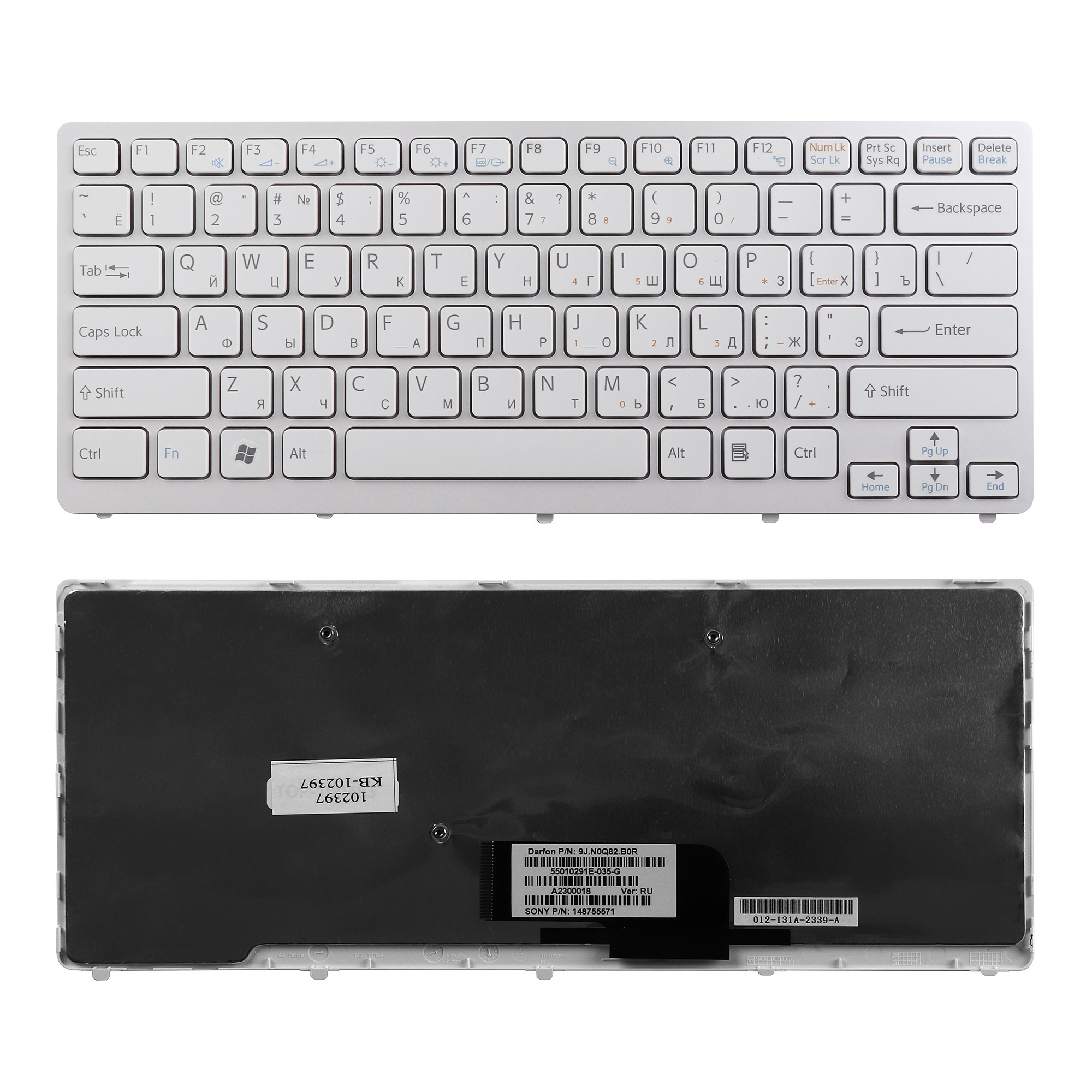 фото Клавиатура topon для ноутбука sony vaio vpc-cw, vgn-cw series