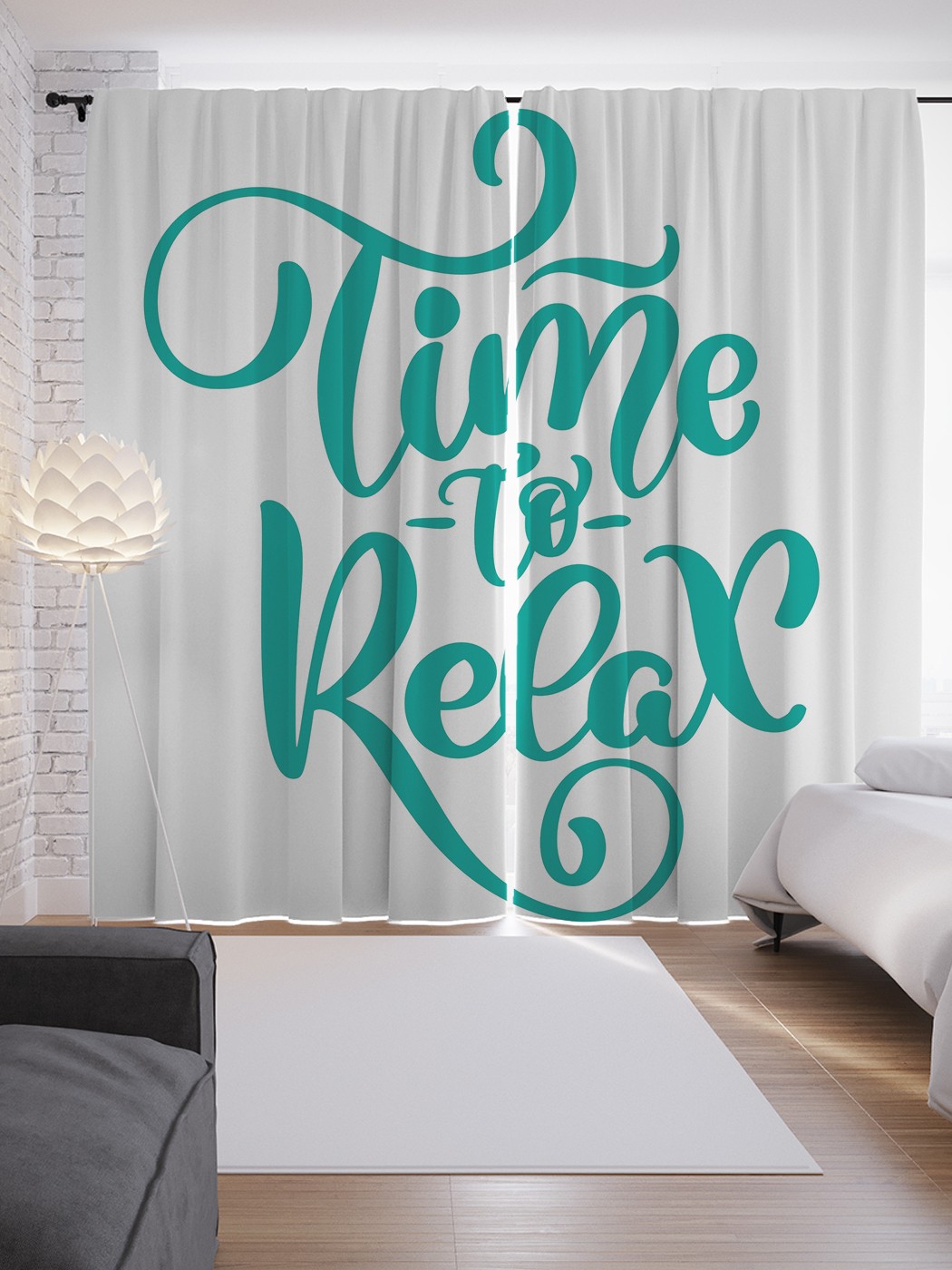 

Шторы JoyArty с фотопечатью "Время расслабиться" из сатена, 290х265 см, Время расслабиться
