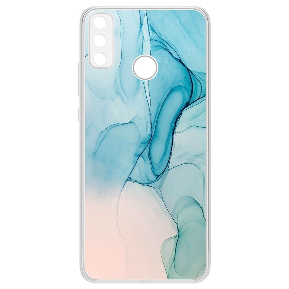 

Чехол-накладка Krutoff Clear Case Абстракт разводы для Huawei Y8s, Прозрачный