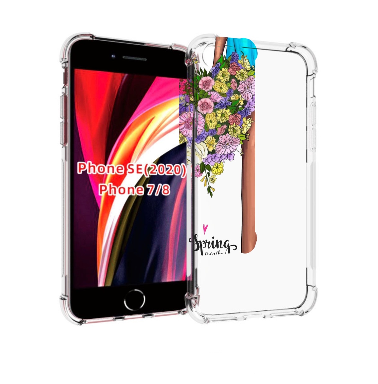 

Чехол MyPads Весна-в-воздухе женский для iPhone 7 4.7 / iPhone 8 / iPhone SE 2 (2020), Прозрачный, Tocco