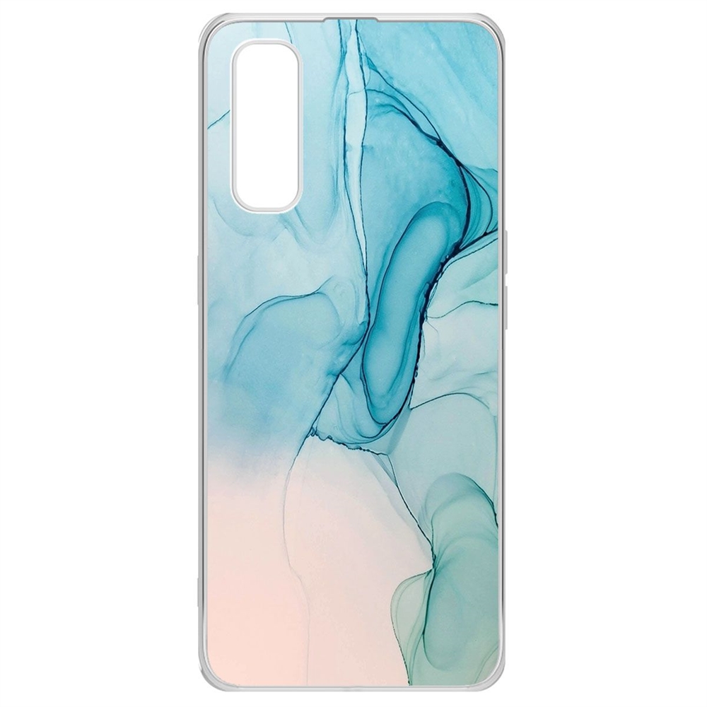 

Чехол-накладка Krutoff Clear Case Абстракт разводы для OPPO Find X2, Прозрачный
