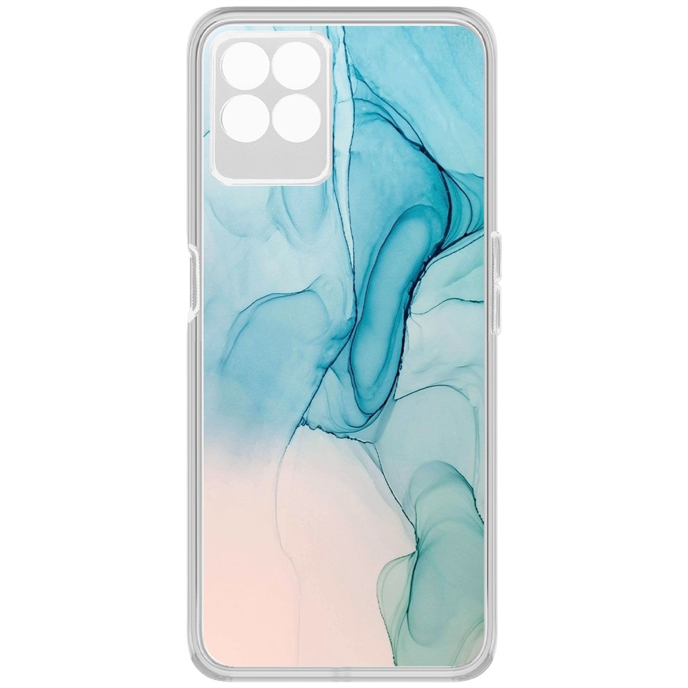 

Чехол-накладка Krutoff Clear Case Абстракт разводы для Realme 8i