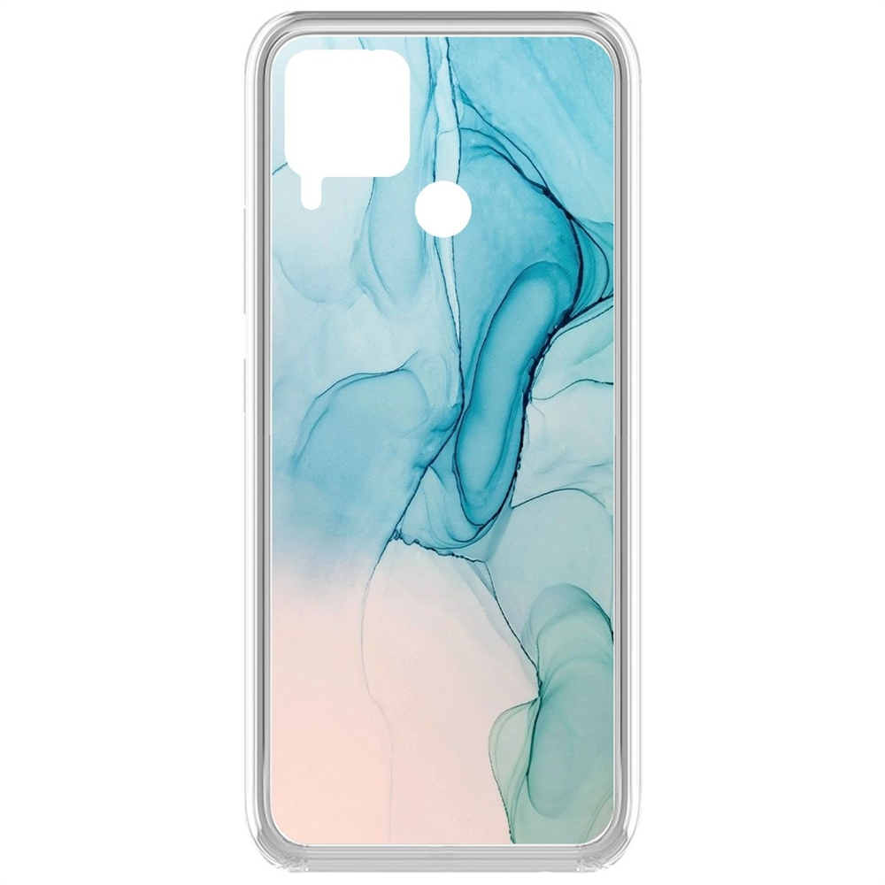 

Чехол-накладка Krutoff Clear Case Абстракт разводы для Realme C15