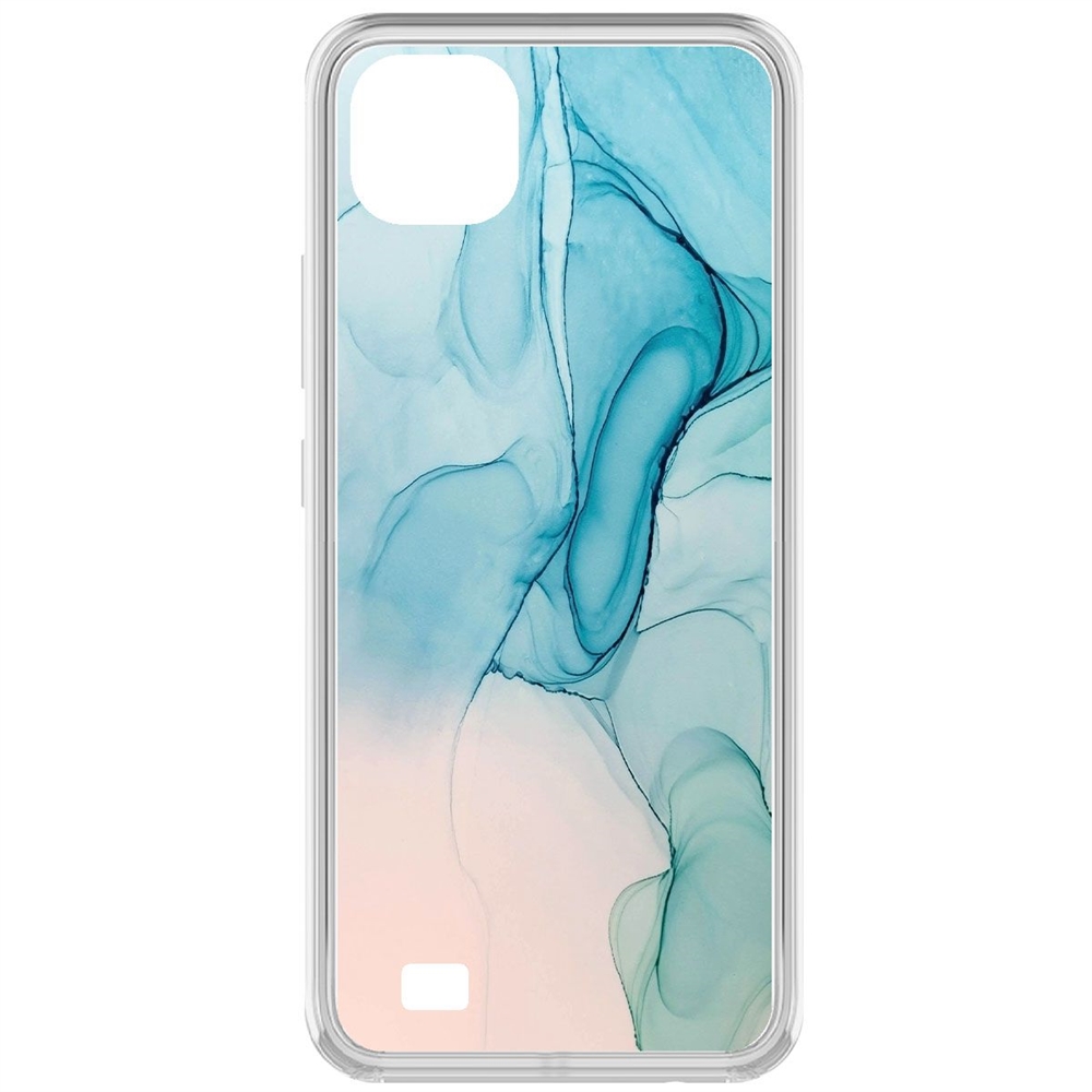 

Чехол-накладка Krutoff Clear Case Абстракт разводы для Realme C20, Прозрачный