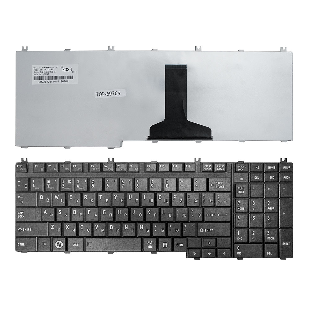 

Клавиатура TopON для ноутбука Toshiba Satellite A500, A505, L350, L355, L500, P200 Series